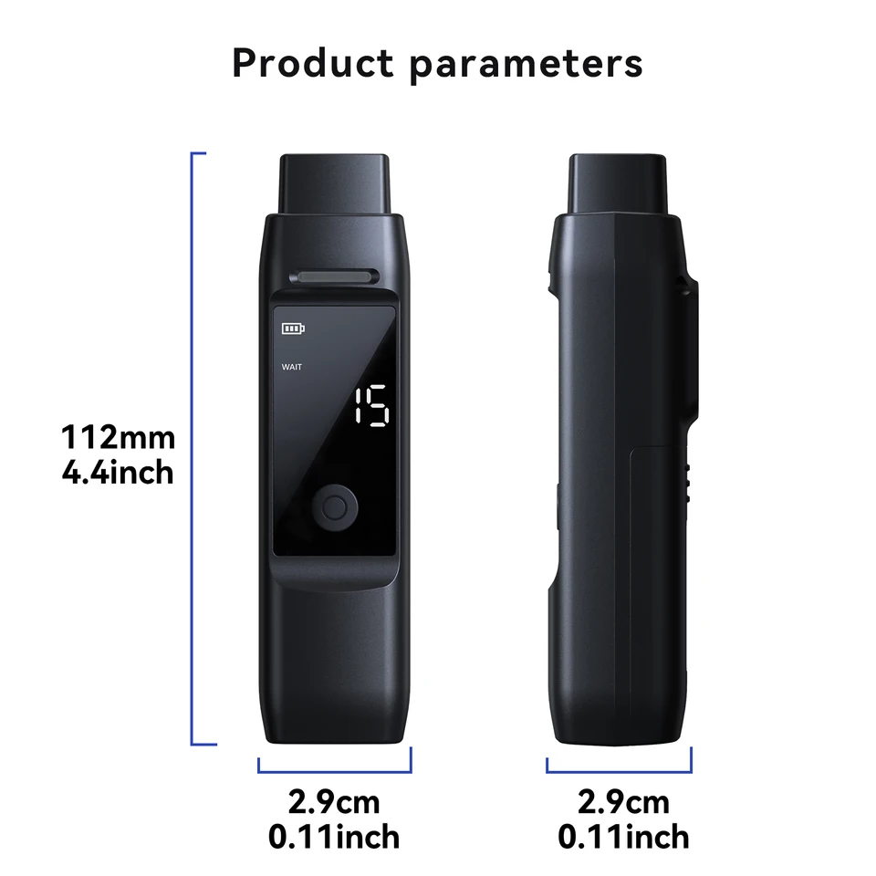 The Latest Chip Technology, Sensor Replaceable Alcohol Tester, Suitable For Personal And Household Use (Excluding Batteries)_voghion.com