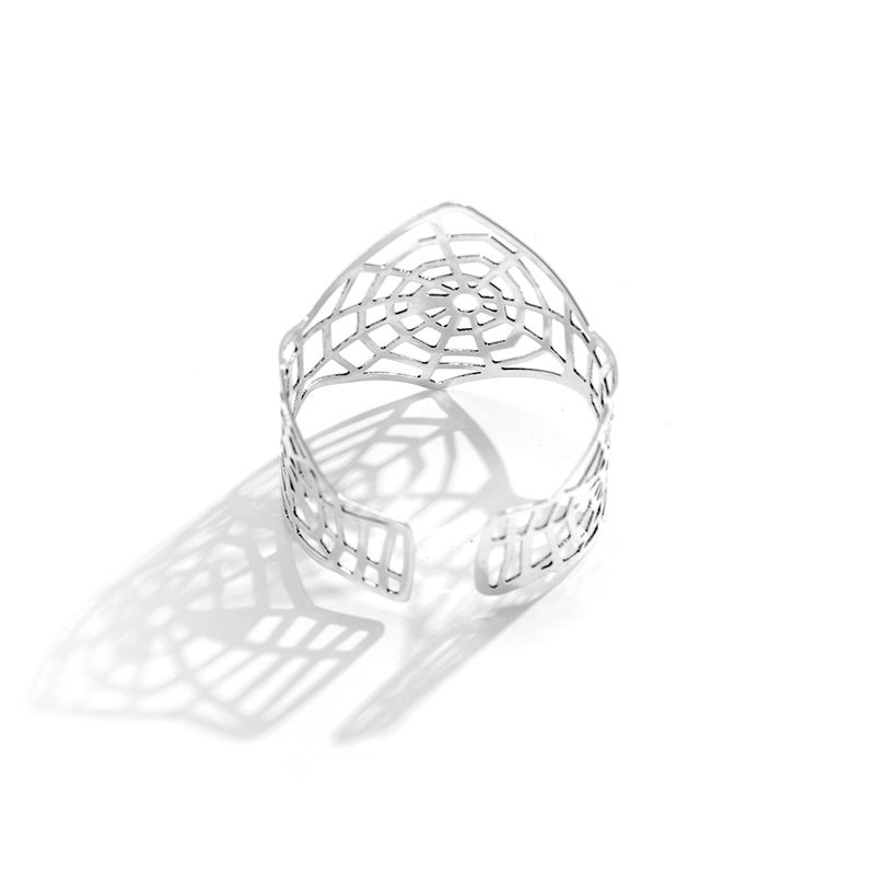 Bracciale da donna con foglia cava retrò, design minimalista francese, apertura a nicchia lucida_voghion.com