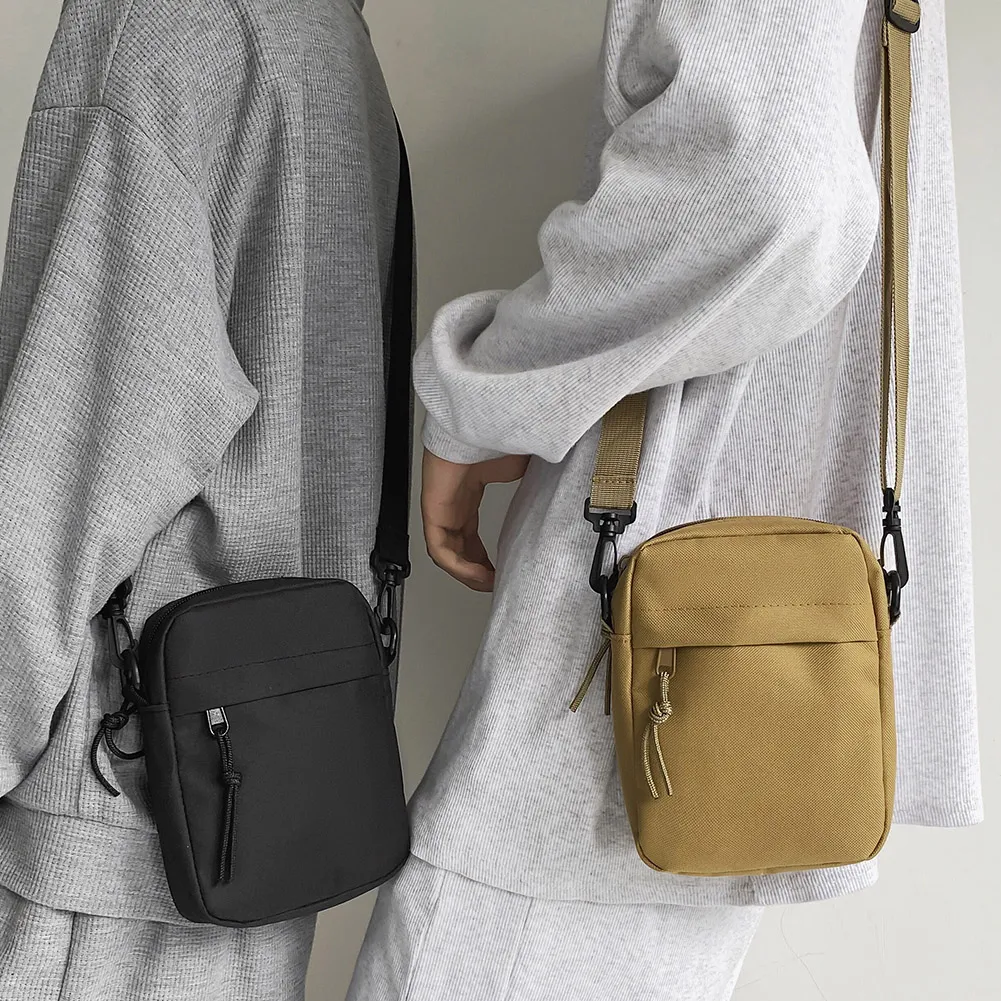 Ladies Fashion Square Sling Handbags Portable Elegant Solid Color Adjustable Strap Simple For Weekend Vacation_voghion.com