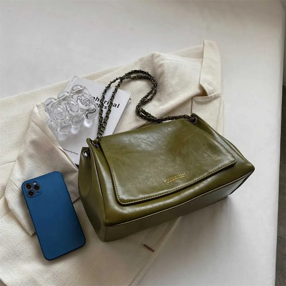 MOODS Retro Tašky přes rameno Pro Ženy 2023 Designová Kabelka Elegantní Řetízek Měkká PU Kůže Velká Kapacita Crossbody Messenger_voghion.com