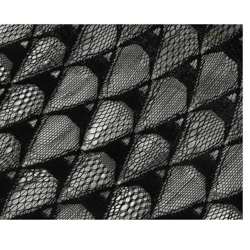 Novo com malha oca sem elástico para mulheres e vestidos, tecido de renda de malha para vestidos de noiva_voghion.com