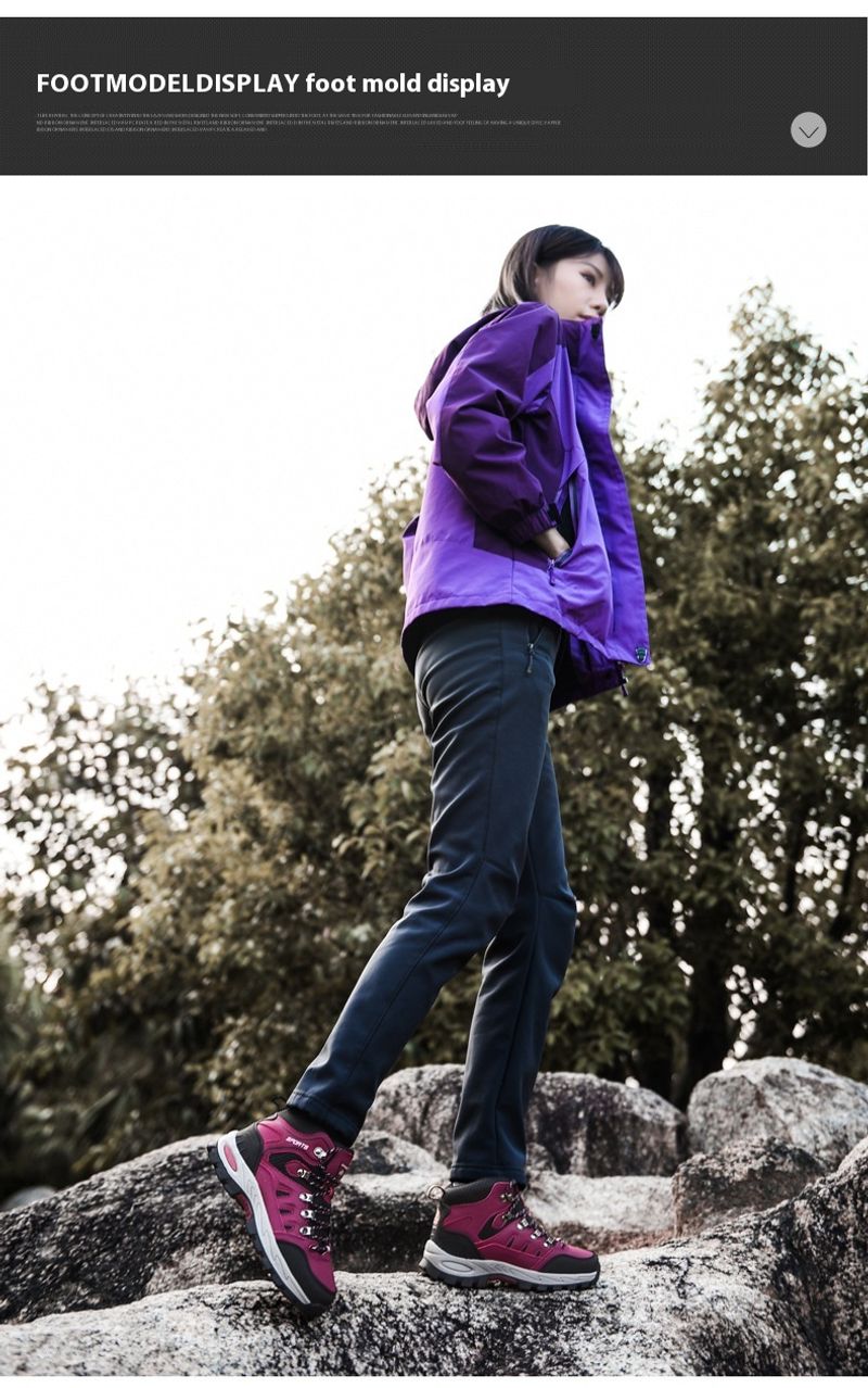 Sommer High-Top Outdoor Wanderbergsteigen Schuhe Mode lässig dicke Unterseite rutschfeste Einzelschuhe Männer_voghion.com
