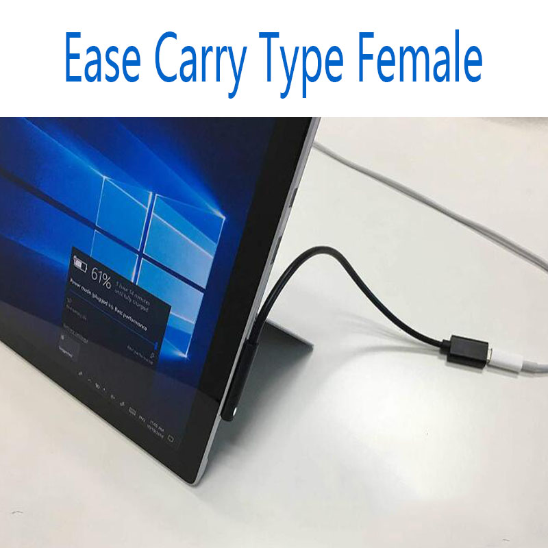 USB Type C PD 15V Power Charger Adapter Converter Charging Cable for Microsoft Surface Pro 7/6/5/4/3/GO/BOOK Laptop 1/2_voghion.com