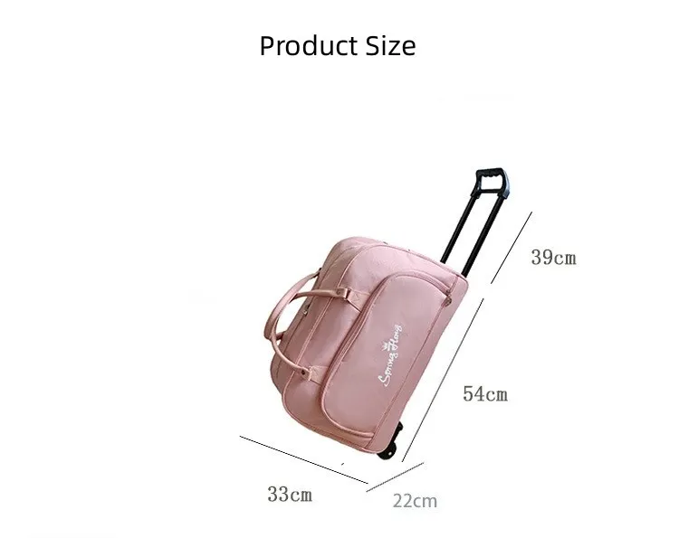 Large Capacity Trolley Handbag Foldable Thickened Wearresistant Boarding Case Home Storage Travel Convenient Bag_voghion.com