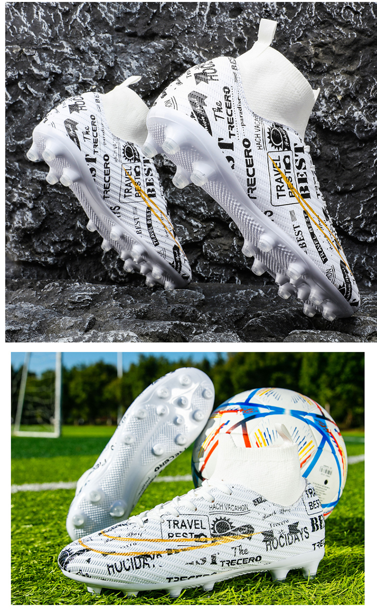 Men Soccer Shoes Outdoor Non-Slip AG/TF Football Boots Male Teenagers Adult Cleats Boys Breathable Comfortable Match_voghion.com