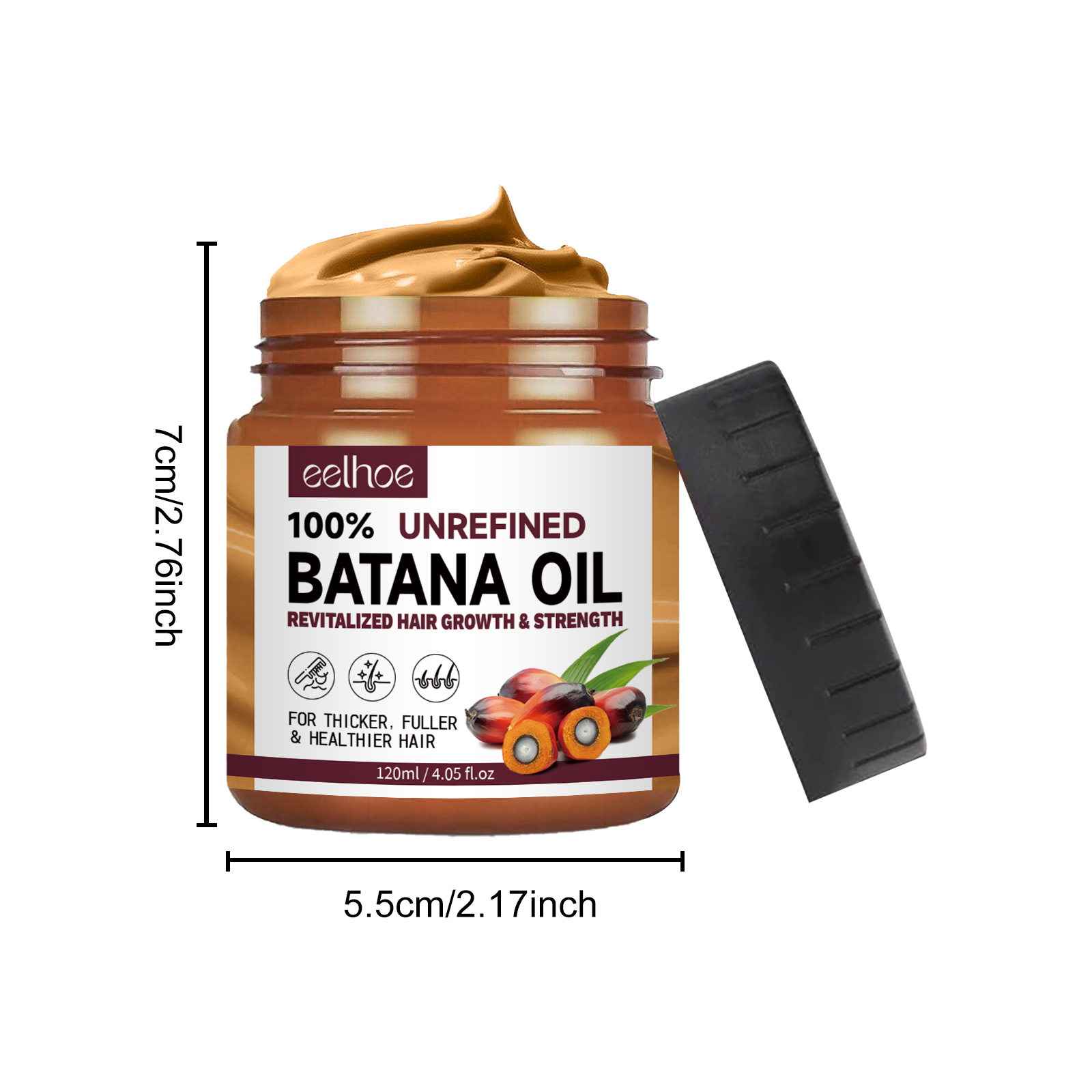 EELHOE Batana-Öl-Conditioner, feuchtigkeitsspendend und hydratisierend, verbessert die Pflege von trockenem, krausem, glattem und flauschigem Haar_voghion.com