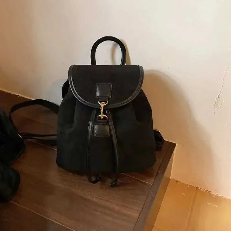 Vintage Damen Rucksack Modischer Freizeit Bucket Bag Für Die Schule_voghion.com