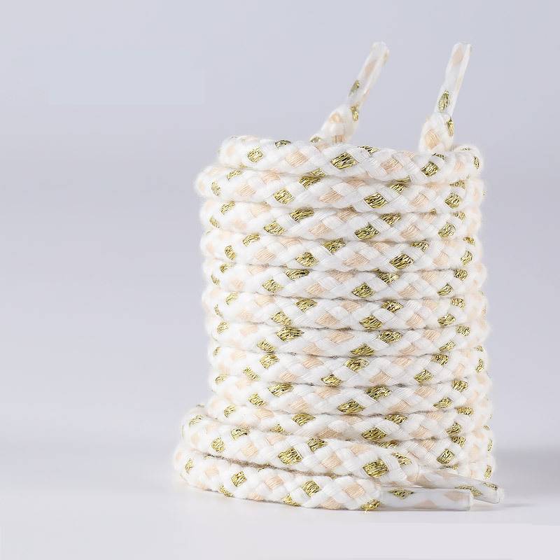 Shoelaces Phantom Gold Thick Rope Shoelaces For Women_voghion.com