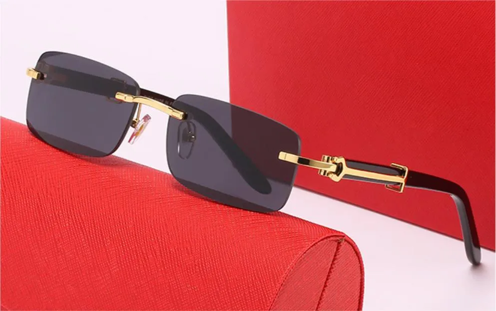 Nuovi occhiali da sole alla moda in legno con corno di bufalo, stile 2053, con montatura in lega di titanio, da uomo e da donna, di alta qualità, UV400_voghion.com