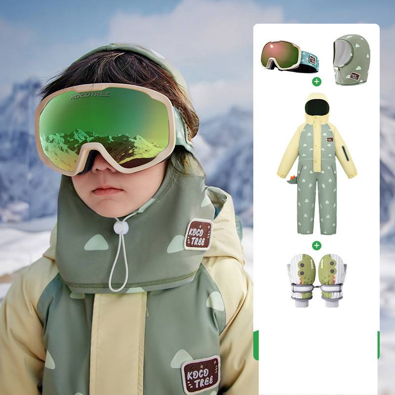 ​​Kids' Snowsuit One-Piece – Waterproof & Windproof Ski Jumpsuit For Boys & Girls (1000mm Rated, Seam-Taped, Moisture-Wicking)​​_voghion.com