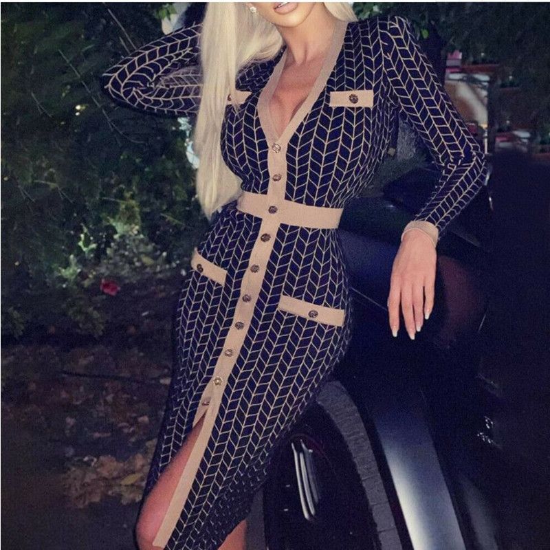 Vêtements de style déesse du tempérament des femmes, pull d'automne, jupe, robe en tricot slim pour femmes_voghion.com