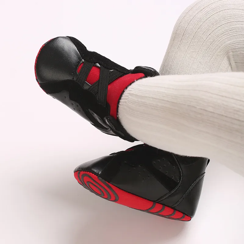 Muoti korkeavartiset vauvan pojat tytöt vauvan koripallo littlesprouts urheilukengät rento liukumaton ensiaskelkengät_voghion.com