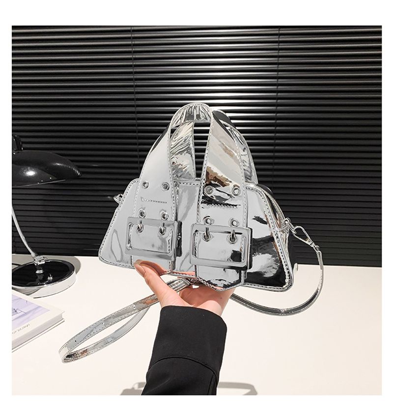 Damen 2024 Neue supermodische tragbare kleine quadratische Tasche Koreanische Ausgabe glänzende Premium strukturierte_voghion.com