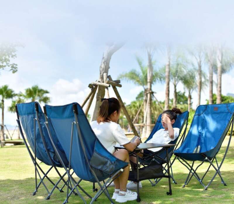 Get The Outdoo Folding Moon Chair, Enjoy Picnic Camping, Ultra Light Assisted Painting, And Relax During Lunch Time_voghion.com