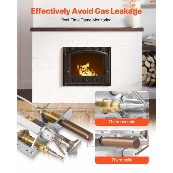 Gas Pilot Assembly For Fireplace Ignition Replacement Kit_voghion.com