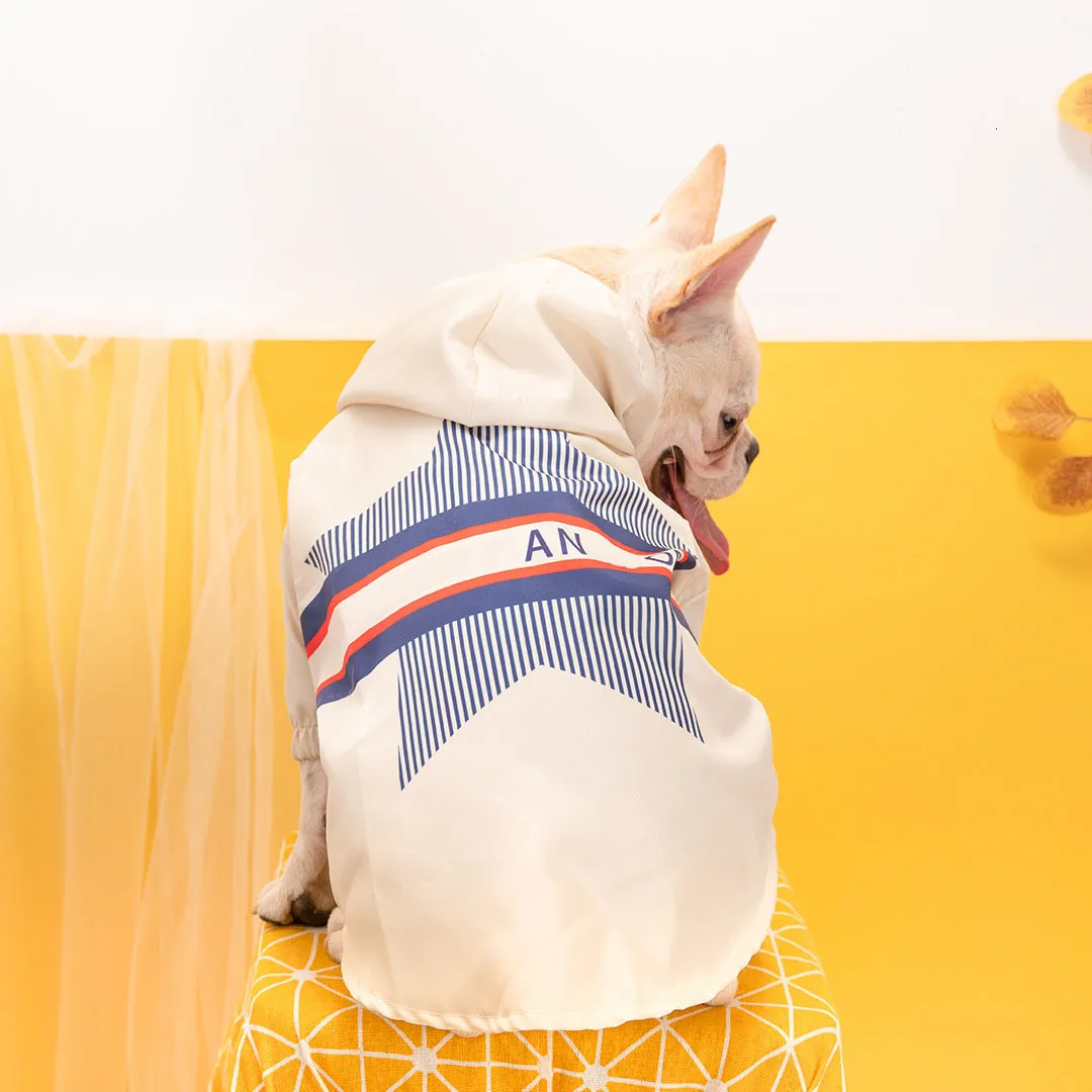 New Fashion Brand Dog Pet Designer Storm Protecție solară Coat Metodă Îmbrăcăminte cu ridicata_voghion.com