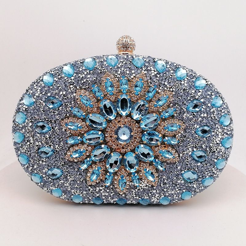 Popular Suower Fashionable Banquet Handbag Evening Dress Dia Set European And American Party Bag_voghion.com
