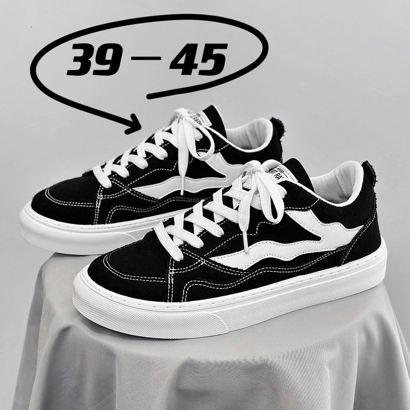Neue Student Casual Canvas Herrenmode Board Schuhe_voghion.com
