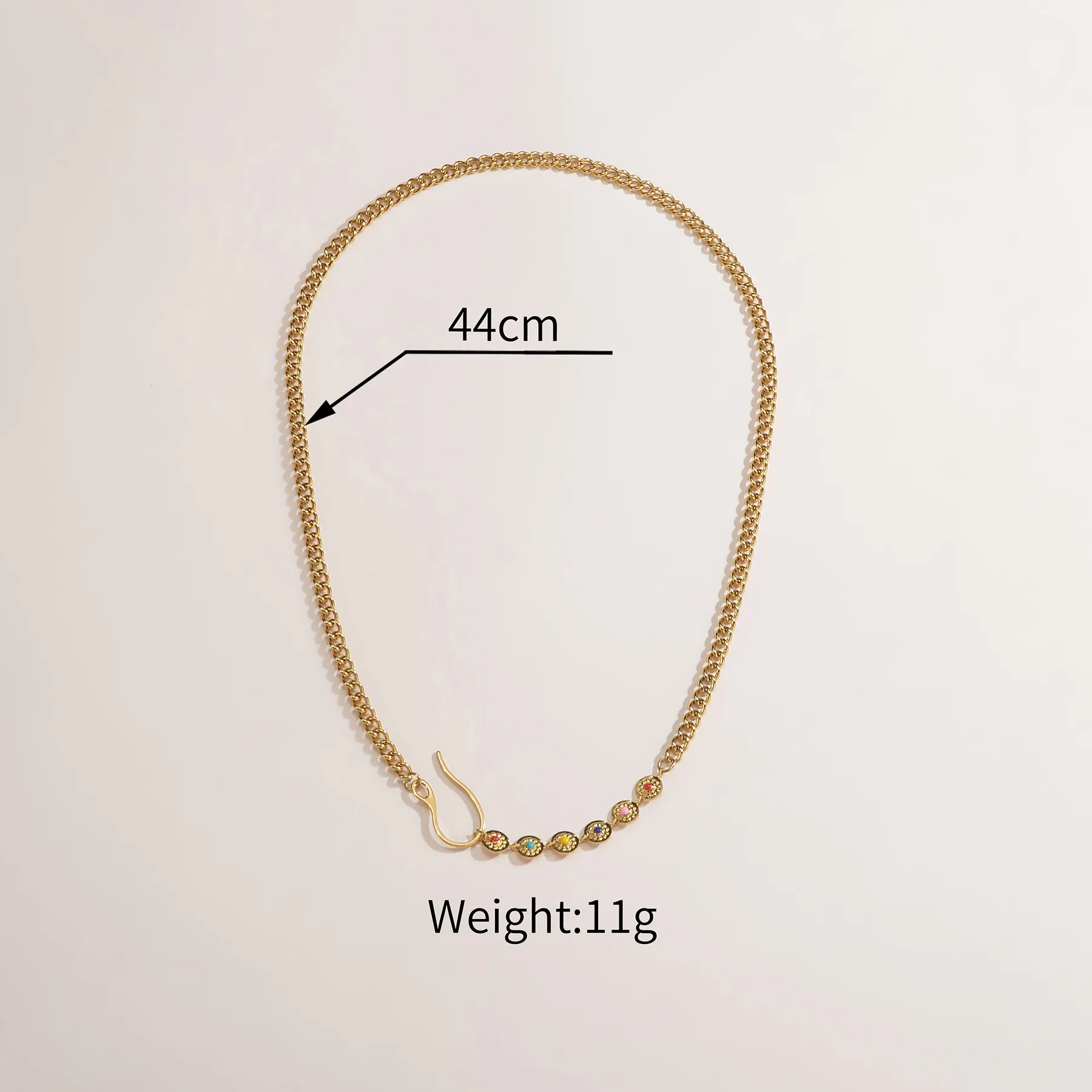 Chaînes Couleur Or Double Couche Chaîne Pendentif Coeur Collier Ras Du Cou Bijoux En Acier Inoxydable Haut De Gamme Fête D'anniversaire_voghion.com