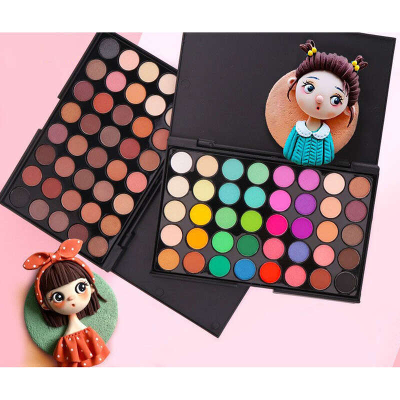 40 farver pudderblush flerfarvet kombination øjenskyggepalette ny_voghion.com