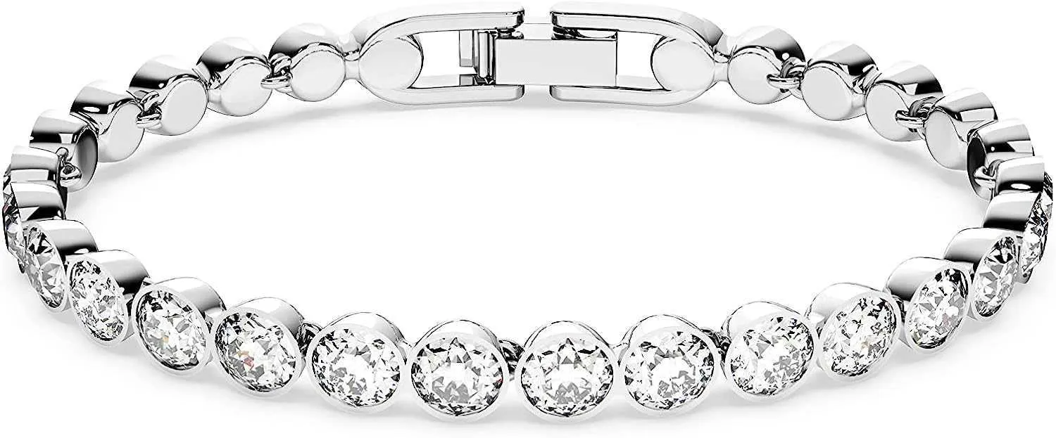 bracelets Moissanite Chain Tennis And Earrings Jewelry Series Rhodium Plated Clear Crystal Bracelet Free Shipping_voghion.com
