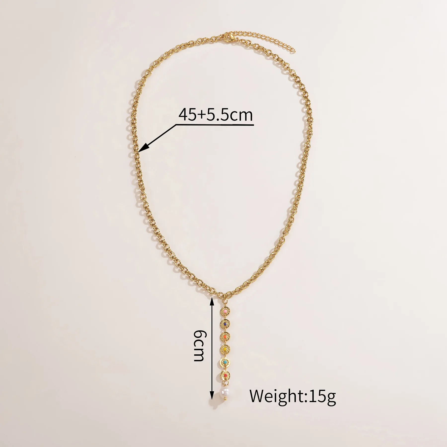Chaînes Couleur Or Double Couche Chaîne Pendentif Coeur Collier Ras Du Cou Bijoux En Acier Inoxydable Haut De Gamme Fête D'anniversaire_voghion.com