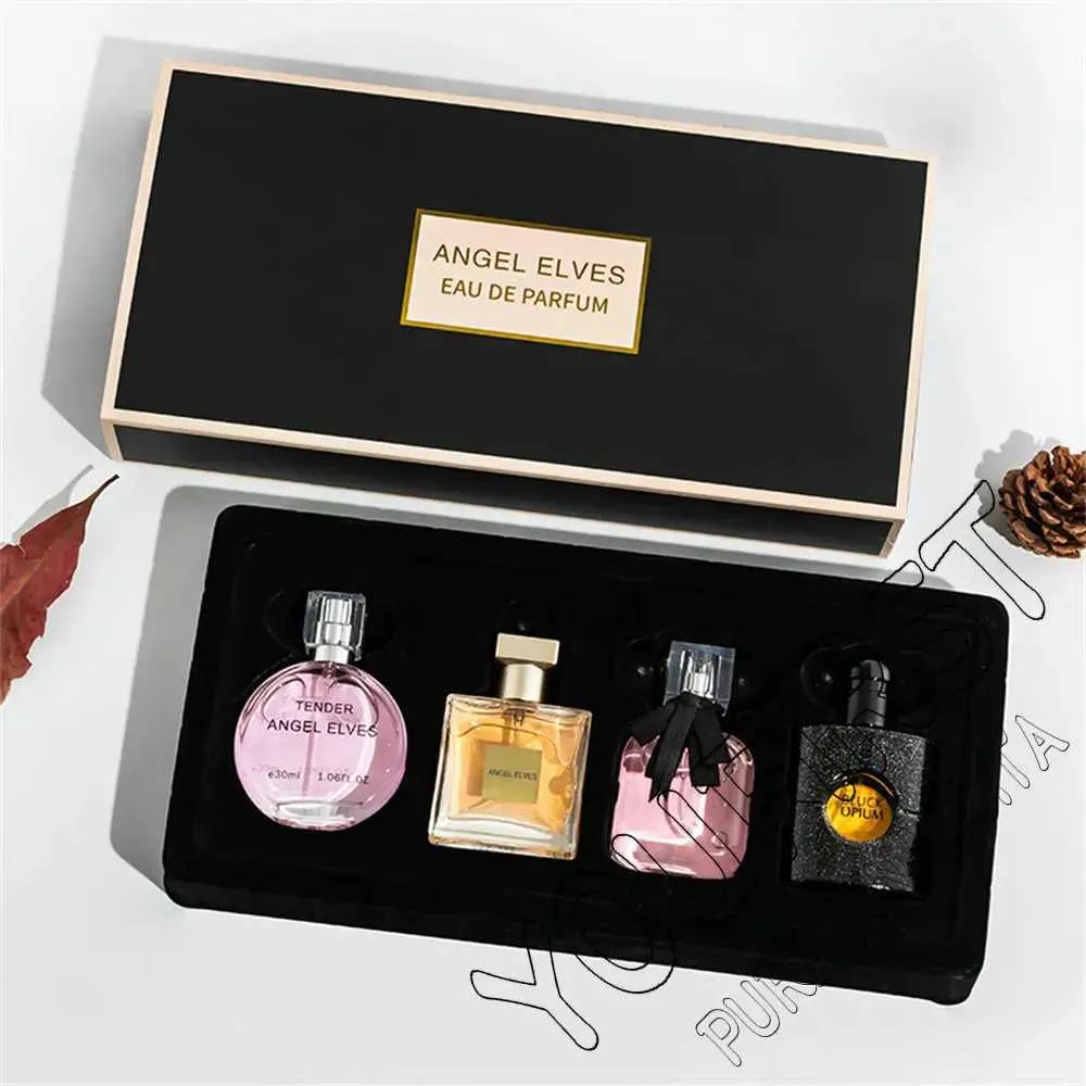 High Quality Women 120ml Perfumes Feminino Gift Box 4Pcs Set Perfume Femme Lasting Fragrance Floral Fruity Scent_voghion.com