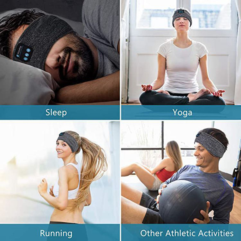 Maschera per dormire Cuffie per dormire Bluetooth Fascia per la testa Sottile Morbida Elastica Comoda Cuffie musicali wireless Maschera per gli occhi per chi dorme di lato_voghion.com