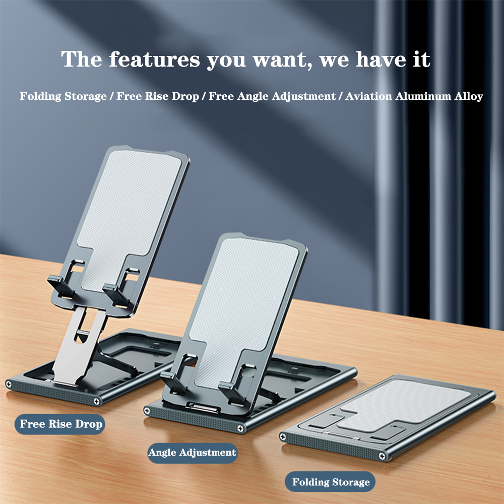 Supporto per tablet, supporto per telefono cellulare, supporto da tavolo, pigro, supporto universale pieghevole, sollevamento, multifunzionale, telescopico, regolabile_voghion.com