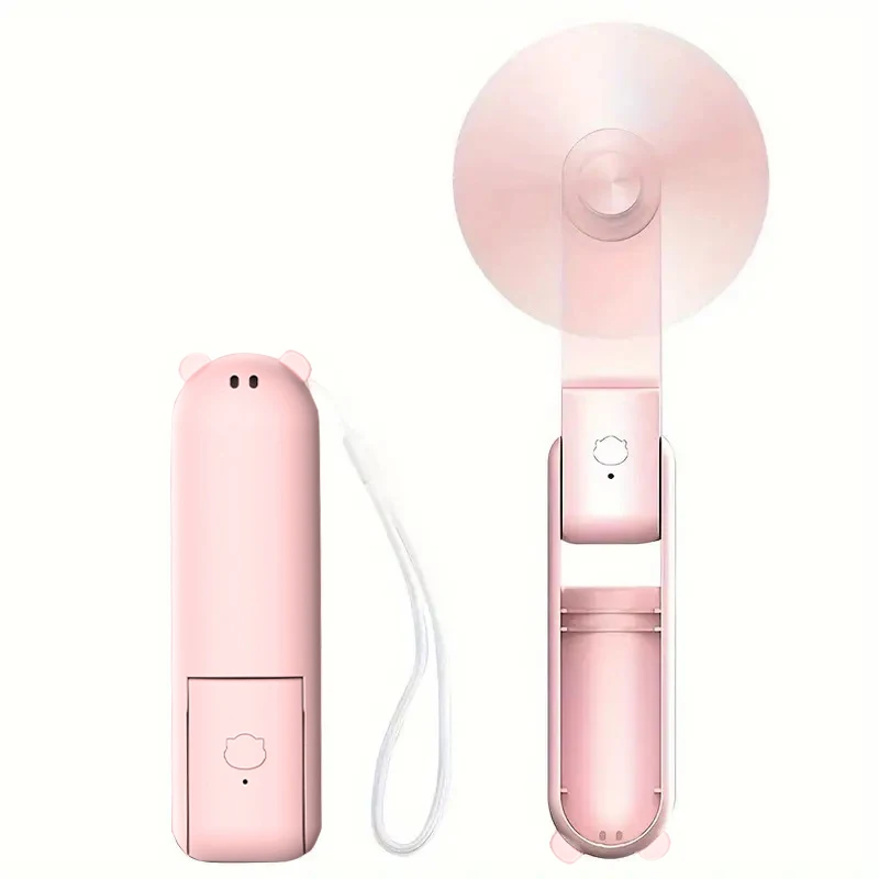 Handheld Mini Fan With 3 Speeds Usb Rechargeable Portable Design_voghion.com