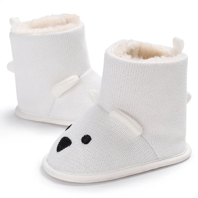 Infant Winter Baby Toddler Newborn Cute Cartoon Bear Shoes Cutefeet Girls Boys Little Kid First Walkers Snow Boots_desvips.com