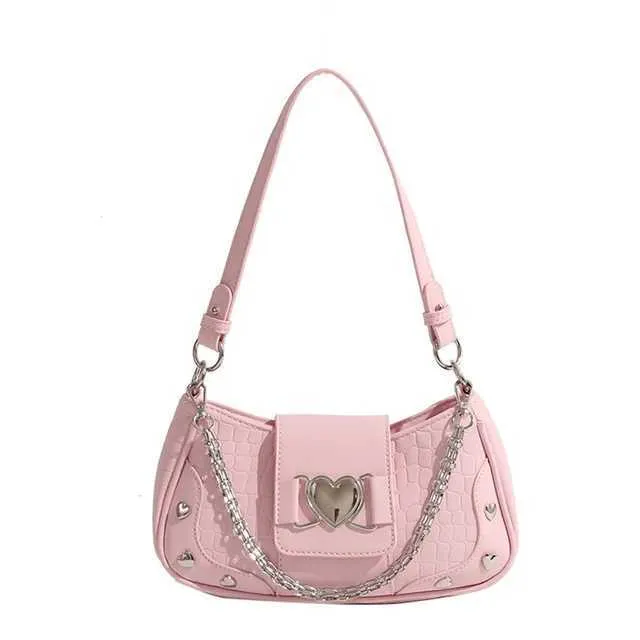 Neue Trend Schulter Damen Y2K Arm Design PU Boden Einfarbig Messenger Bag Geldbörse Streu Handtasche Y241116_voghion.com