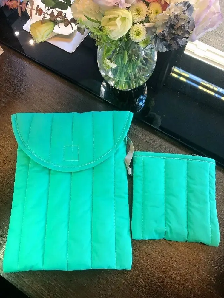 Ins Green Laptop Sleeve 11 13 14 15 16 Inch HP Notebook Carrying Bag Air Pro 13.3 Shockproof Case Women 240907_voghion.com