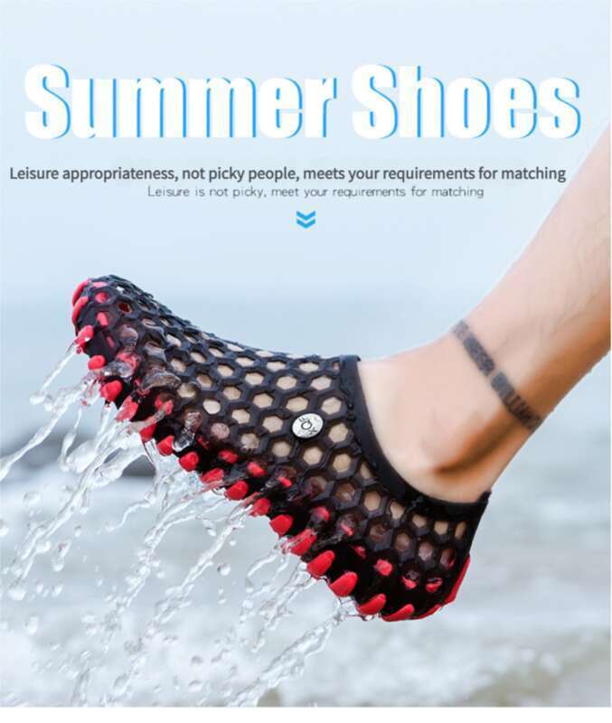 2025 Summer Men's Water Wading Couple Beach Mesh Sandals Trendy Outerwear Anti Slip And Breathable Good_voghion.com