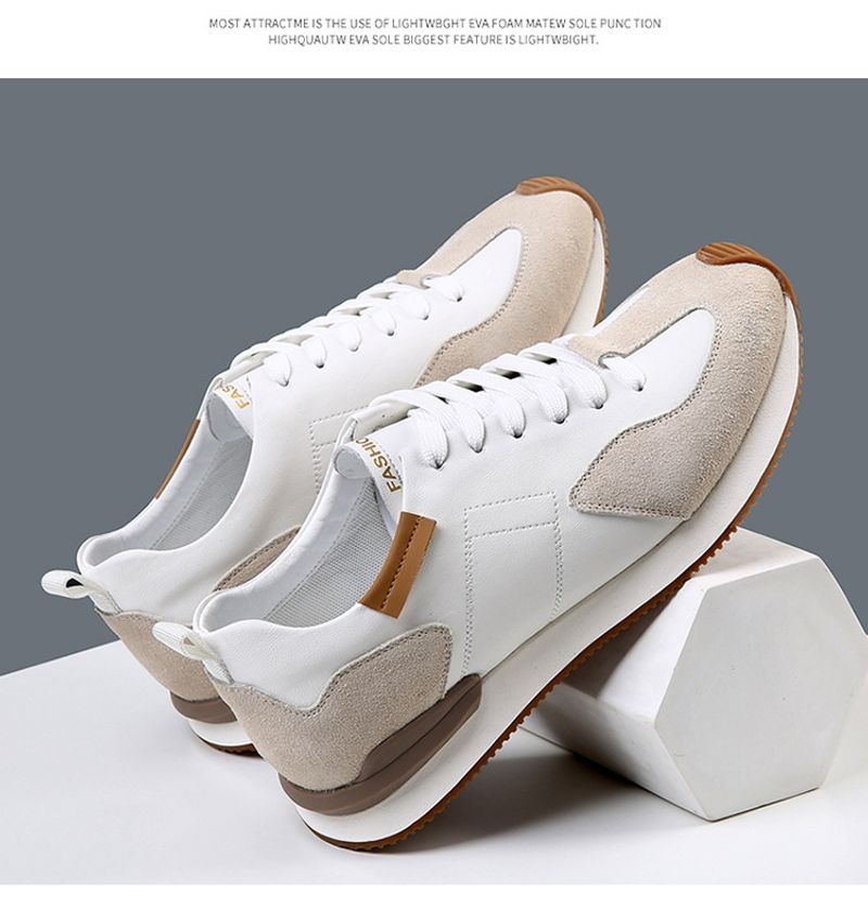 Schuhe Atmungsaktive Sommer Sneakers Casual Leder Kleine Weiße Herrenschuhe Sind Vielseitig_voghion.com