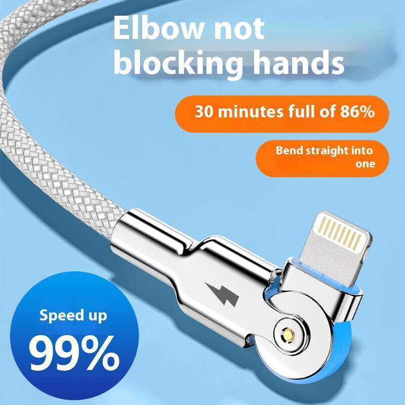 【Sklepowa wyprzedaż】Nadaje się do iOS 7/8/X/XR/11/12/13/14 ProMax Obrotowy szybki kabel danych, kabel do ładowania telefonu komórkowego XS_voghion.com