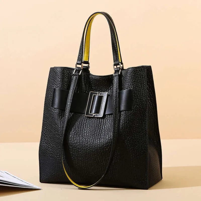 Nouveau sac fourre-tout en cuir souple haut de gamme, texture polyvalente, grande capacité, sac à main pour femme pouvant être porté à l'épaule_voghion.com