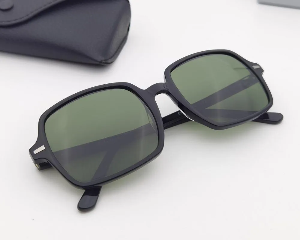 Occhiali da sole quadrati con montatura in acetato di alta qualità da uomo e da donna, lenti in vetro, protezione UV, occhiali da sole da donna, oculos gafas_voghion.com