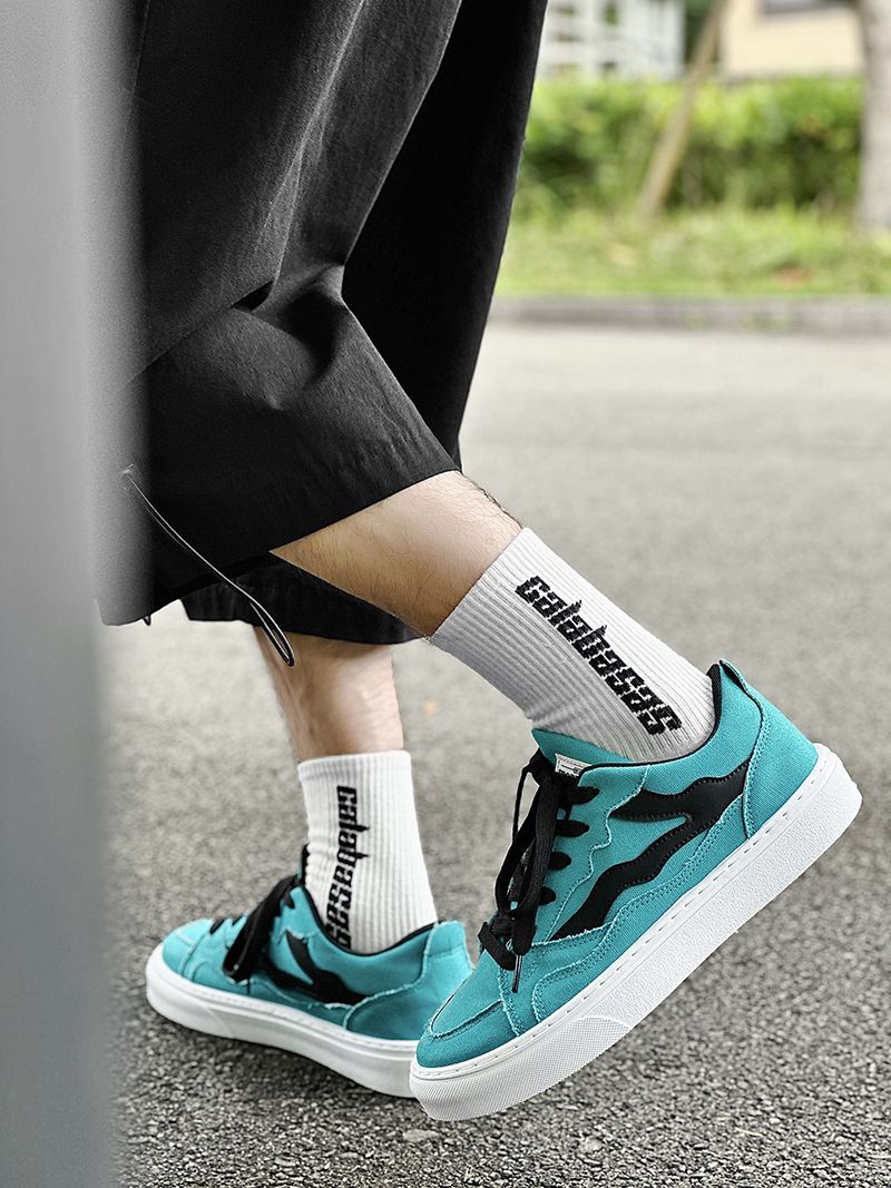 Neue Student Casual Canvas Herrenmode Board Schuhe_voghion.com