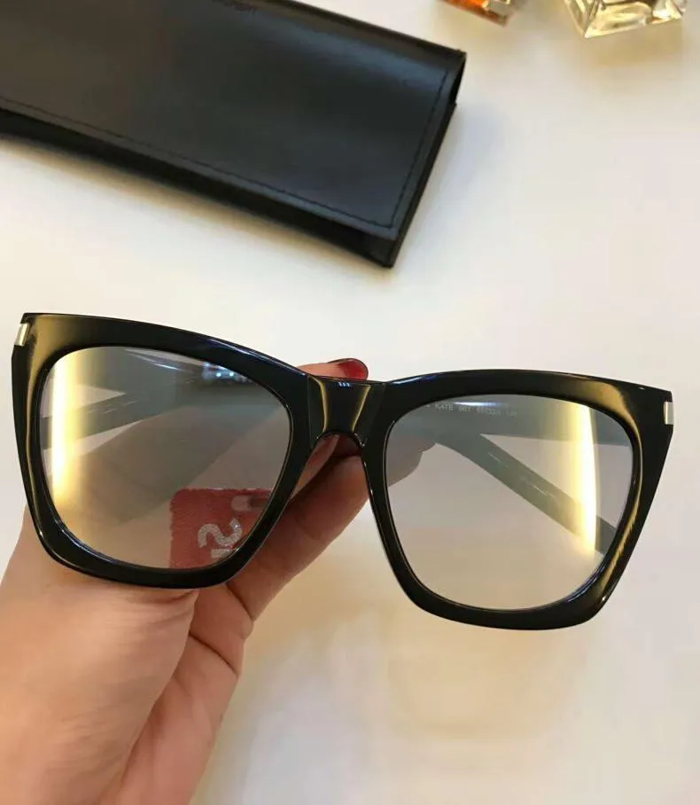 Črna ženska dizajnerska sončna očala Kate SL 214 Havana Brown Shades Unisex sončna modna očala za vožnjo, trendovska nova_voghion.com