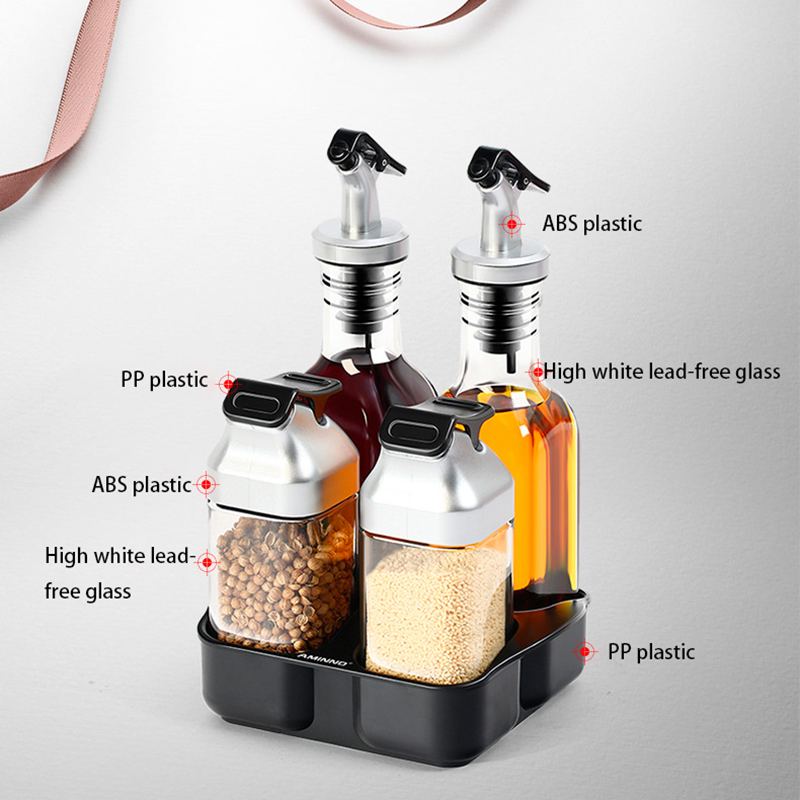 5 stücke Gewürz Flasche Set Kreative Pfeffer Salz Sauce Container Nützliche Gewürze Lagerung Flasche especieros para cocina_voghion.com