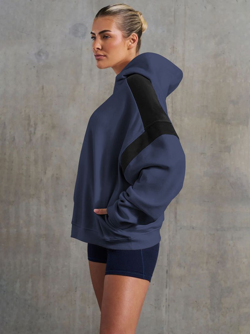 Women's Clothing contrast color drop shoulder high-end_voghion.com