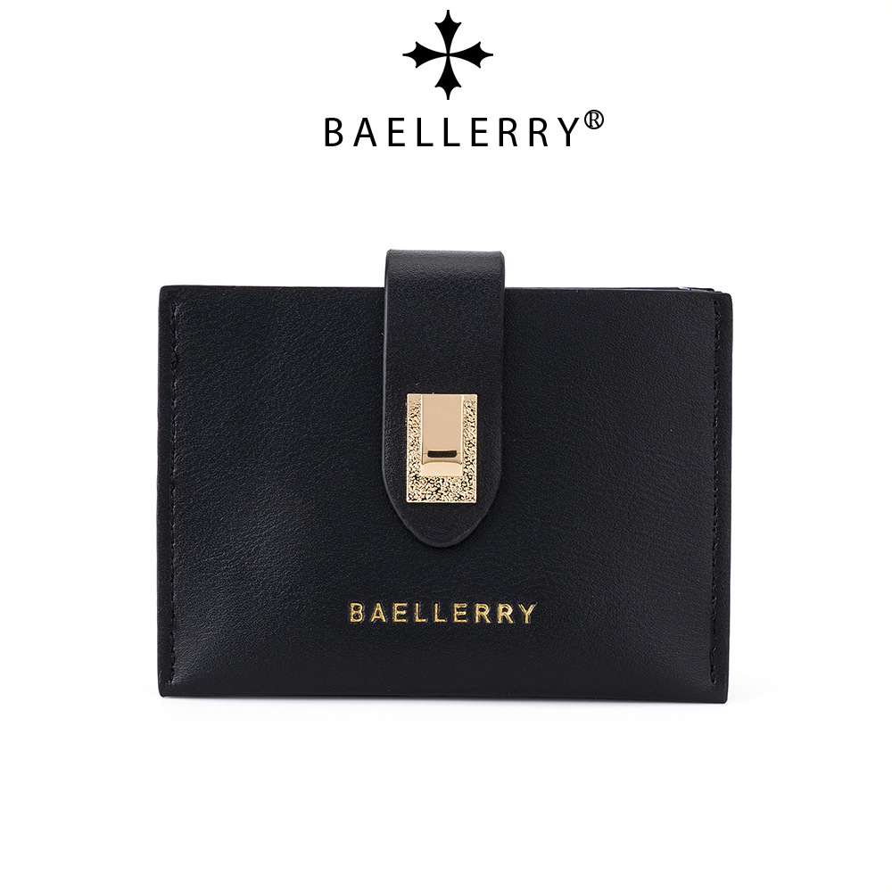 Baellerry new ladies card holder Korean style fashion buckle coin purse versatile light and compact wallet wholesale_voghion.com