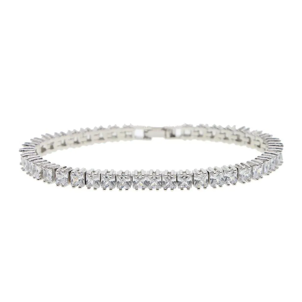Bracciale tennis con zirconi e perline charm per uomo e donna_voghion.com