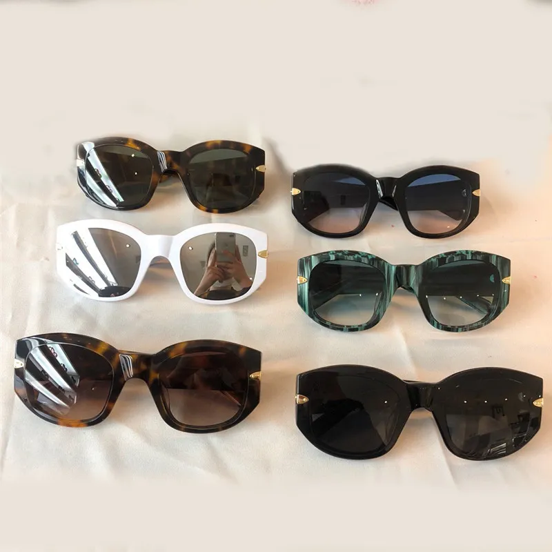 - designer per le donne Moda Cat Eye Simple UV 400 1291 occhiali da sole Rivestimento a specchio Lente placcata in colore con custodia_voghion.com