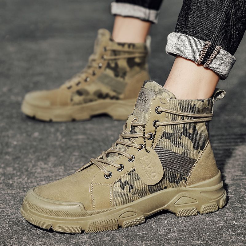602 High Top Stiefel für Arbeitskleidung, trendige Herrenstiefel, Martin Stiefelriemen_voghion.com