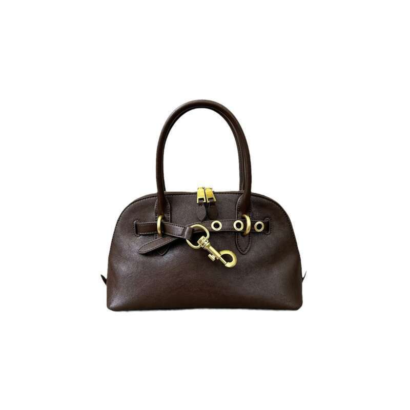 Shell Damen Taschen 2025 Neue Bowling Leder Einkaufstasche_voghion.com
