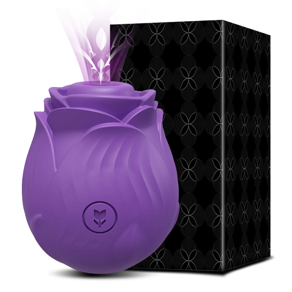 Rose Clit Sucker And Thrusting Vibrator For Women_voghion.com