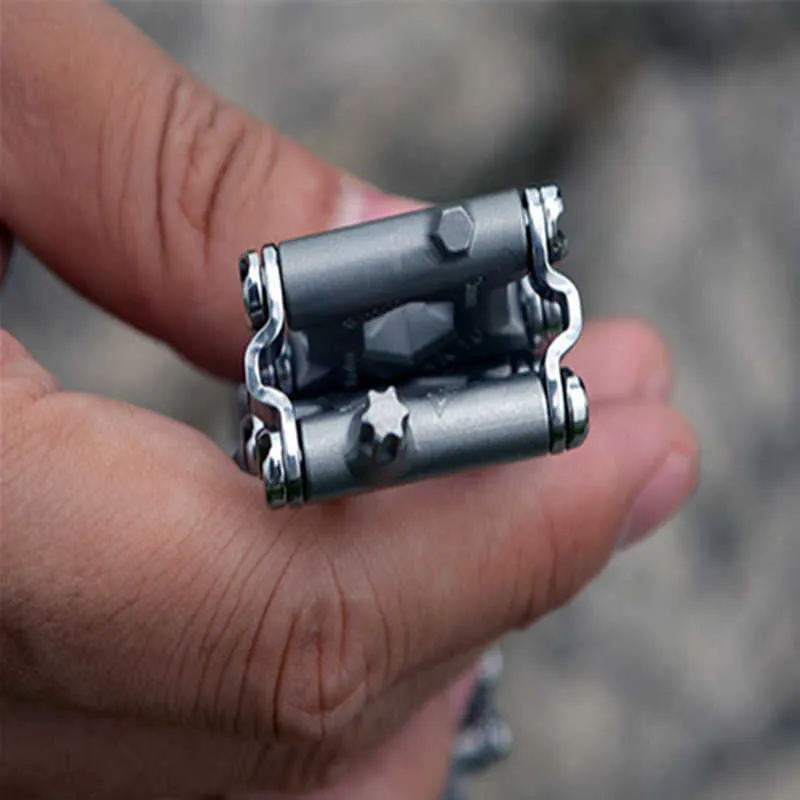 DreamBell Men Outdoor Spliced Multifunctional Wearing Screwdriver Tool Hand Chain Field Survival Bracelet 2.45 original_voghion.com