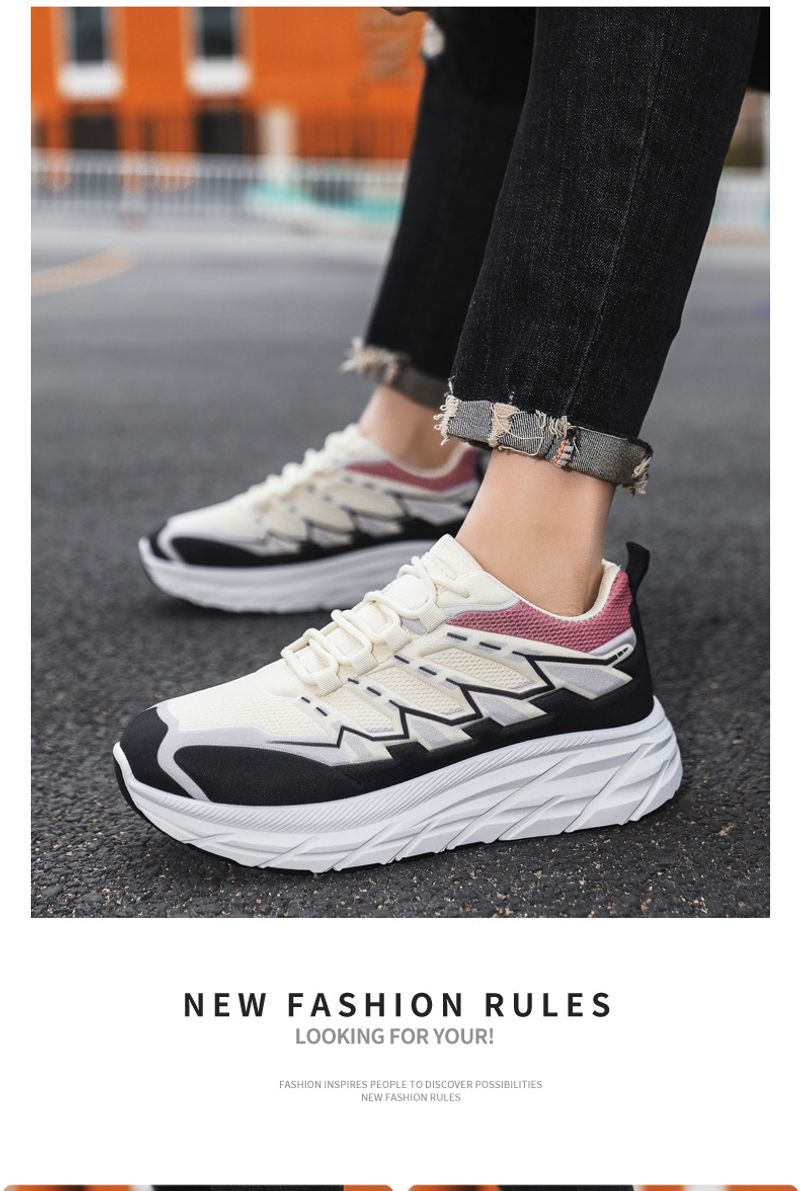 Frühling Neue 2024 Outdoor Bergsteigen Herren Freizeit Sport Leichte Laufschuhe Atmungsaktiv Dicke Sohle Papa Schuhe_voghion.com